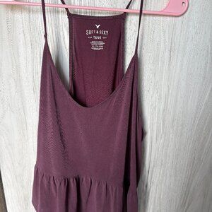 American Eagle Soft and Sexy Ruffle Racerback